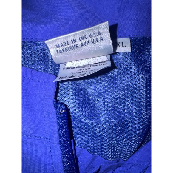 Vintage Solumbra Sun Protective Jacket UPF Blue Windbreaker XL Made in USA Y2K - Picture 4 of 9